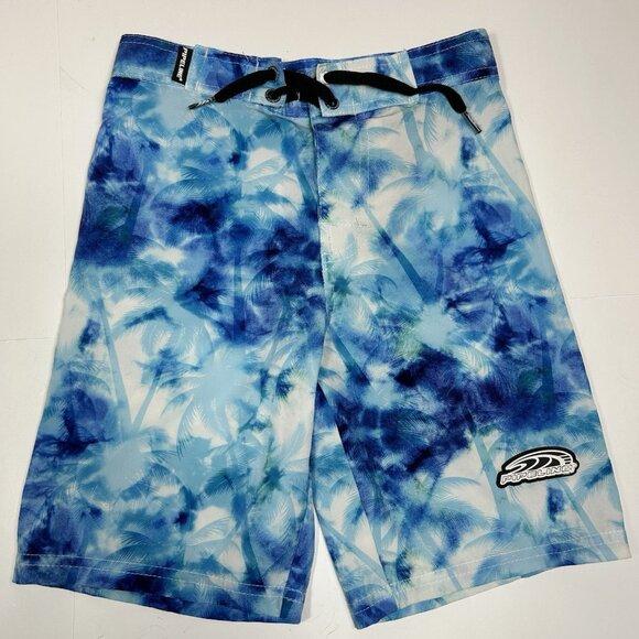 PIPELINE Boys Swimming Trunks Shorts Multicolor Drawstring Pocket Stretch Sz 24 - Picture 1 of 6